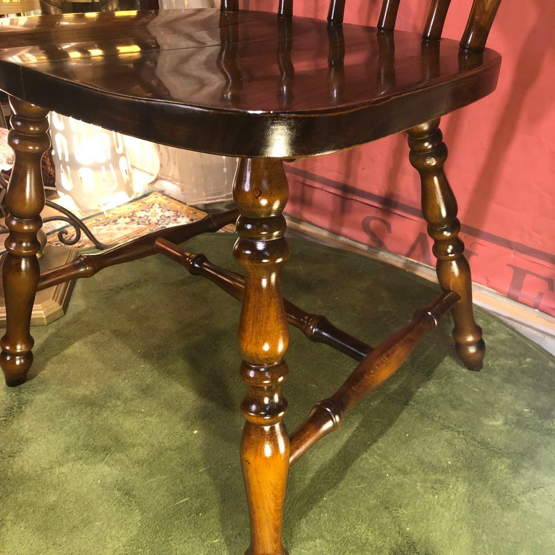 Sale L２　80’s ヴィンテージ ウィングバッグ　スピンドルチェア