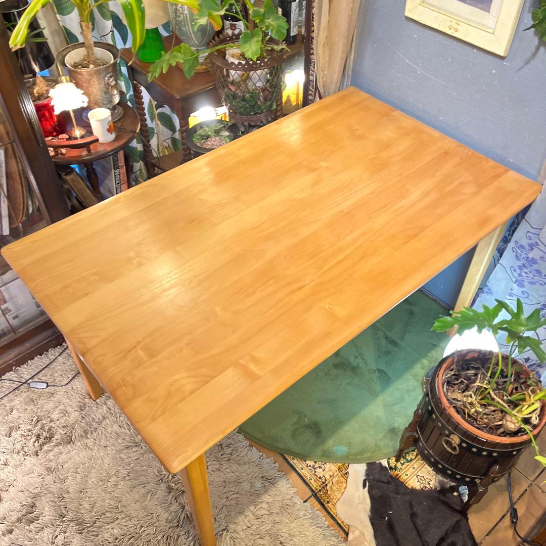 アルダーソリッド　引き出し付　コンパクトテーブル