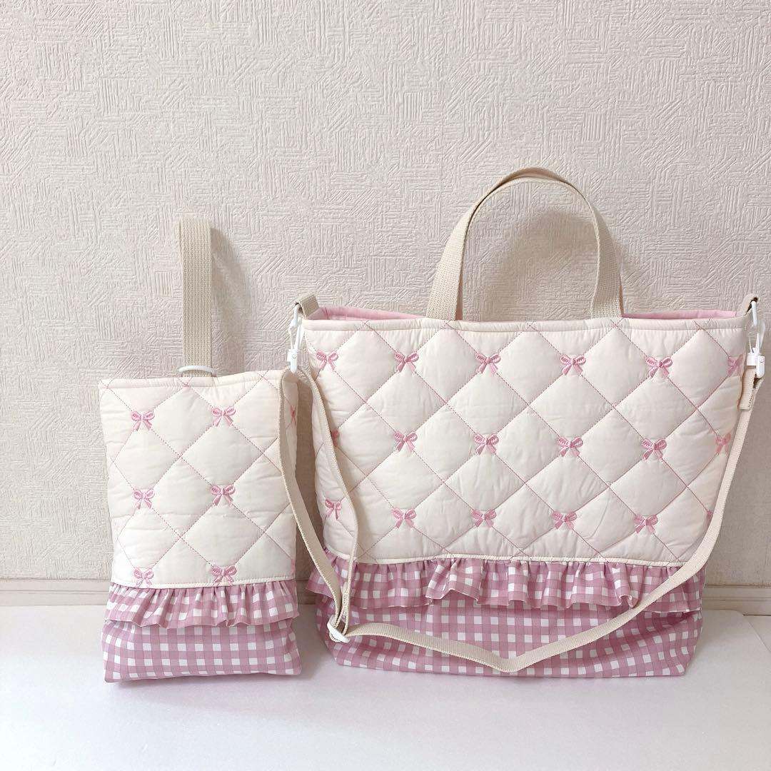 レッスンバッグ 上履き入れ　ナップサック袋　コップ袋　お弁当袋ランチョンマット