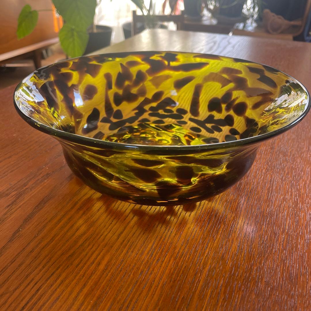 【昭和レトロ】スガハラガラス　ニューサバンナガラスボウル　24㎝