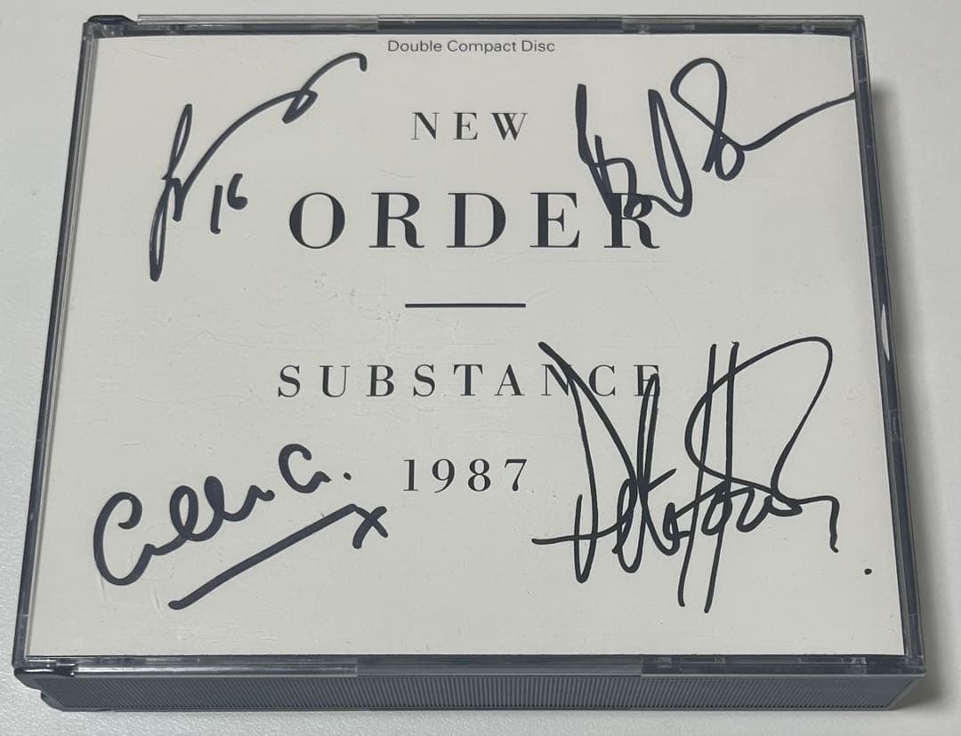 NEW ORDER SUBSTANCE 1987 サイン入り