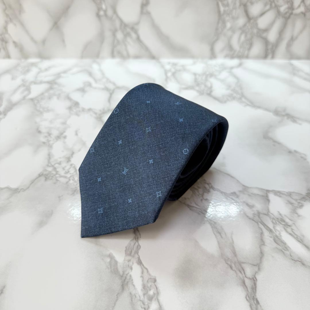 ✨未使用級✨ 現行 LOUISVUITTON ネクタイ シルク100 モノグラム