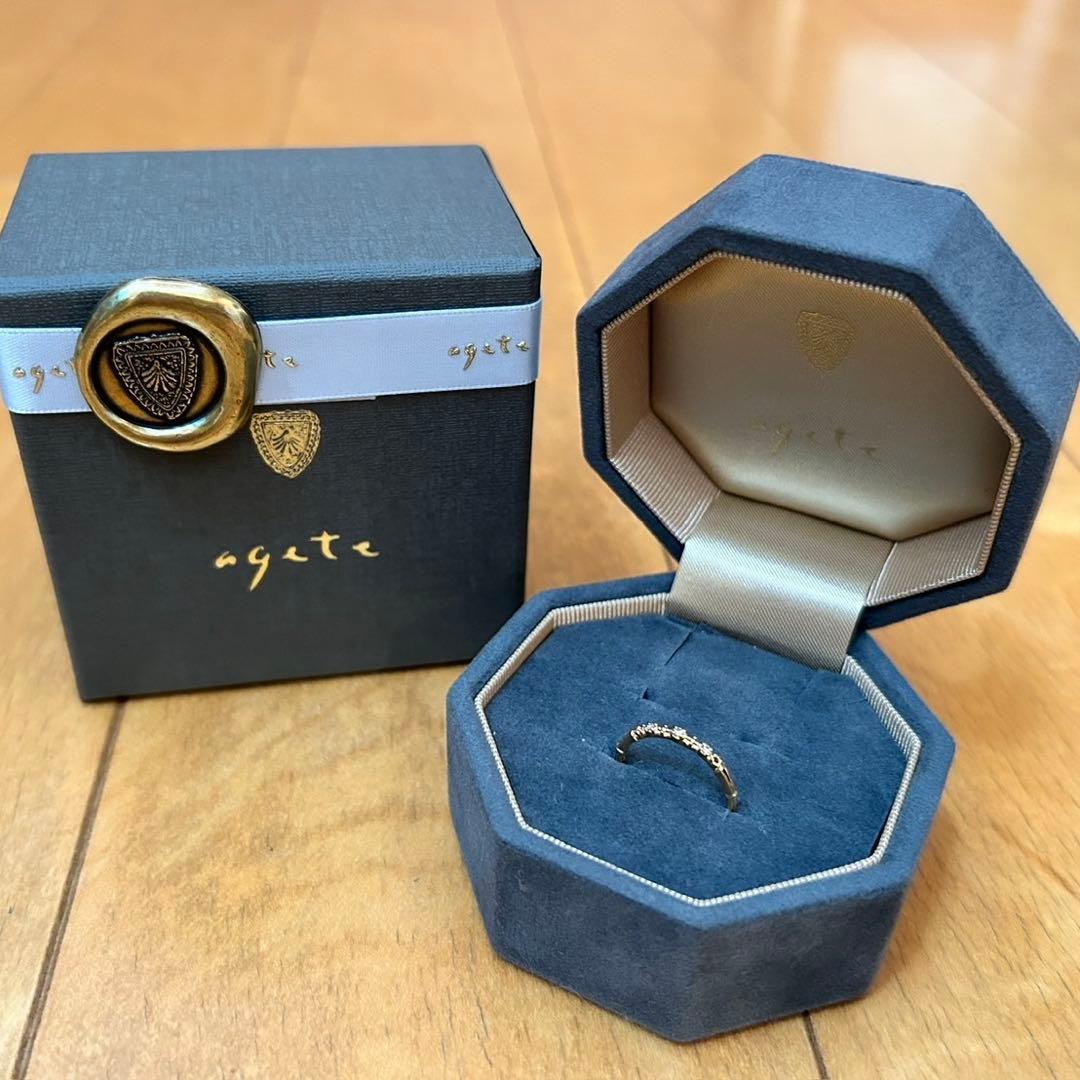 agete 10Kダイヤモンド リング