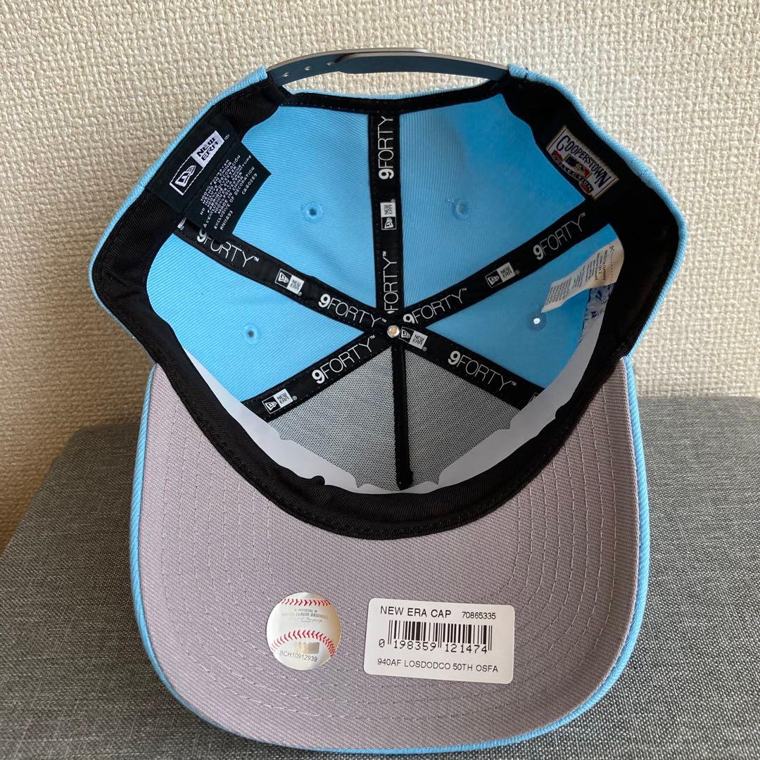 【海外限定】ニューエラ ロサンゼルスドジャース 9FORTY Aフレーム スカイ