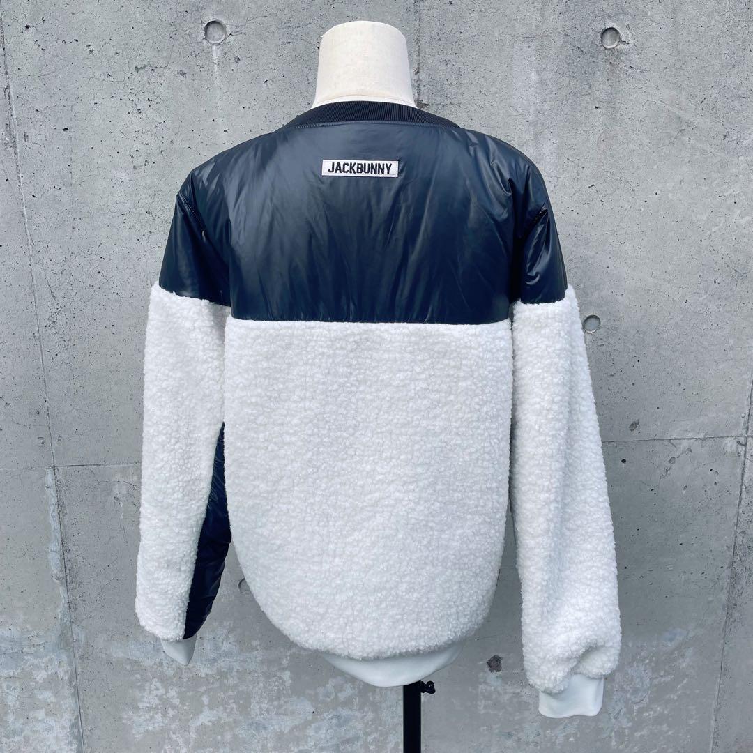 Jack Bunny 中綿リバーシブル ネイビー × 白 ブルゾン メンズ