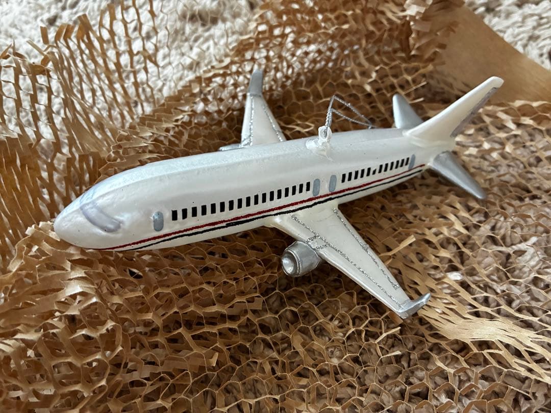 最終値下げ　航空機　クリスマスオーナメント 吹きガラス アメリカ製　アスティエ