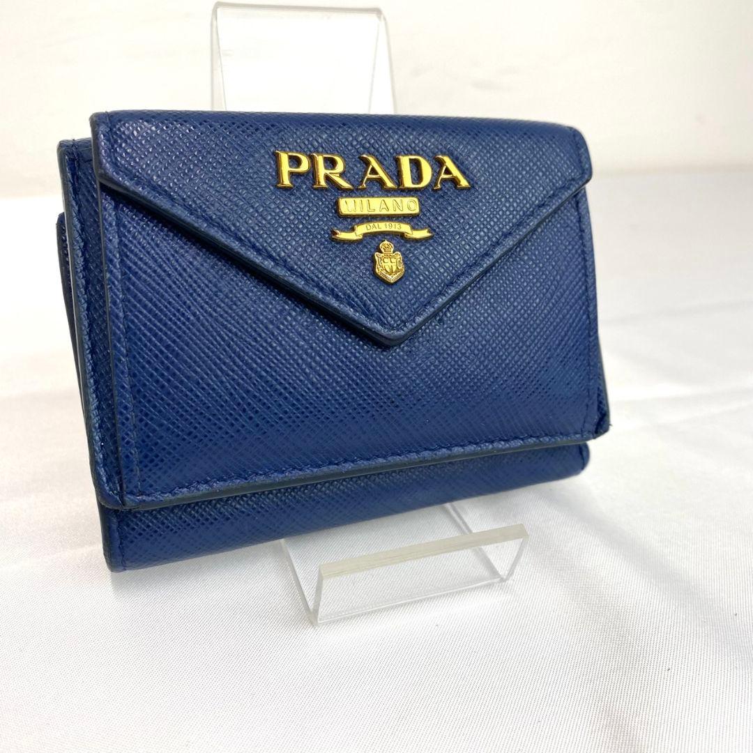 ✨️美品✨️PRADA 三つ折り財布 コンパクトウォレット サフィアーノ