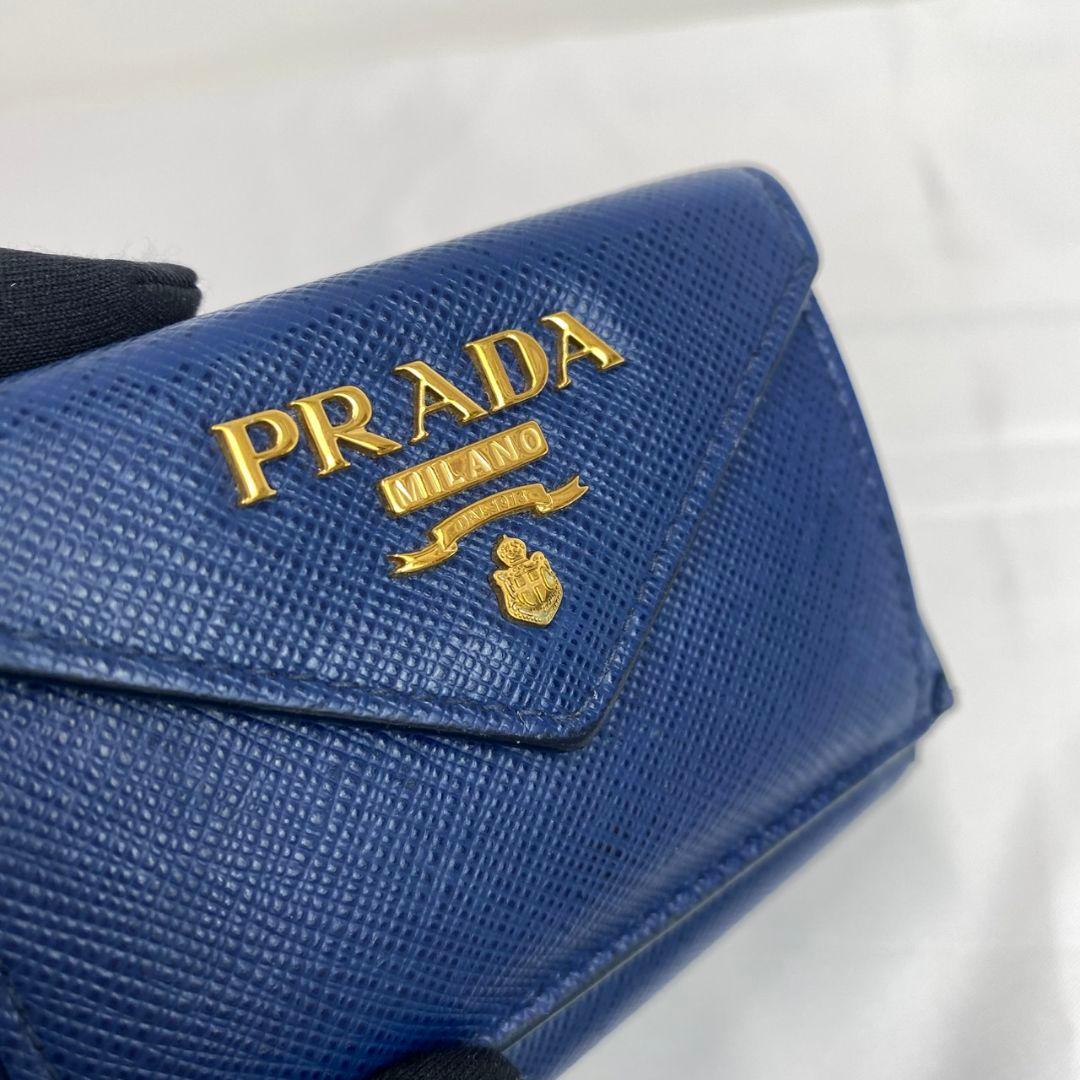 ✨️美品✨️PRADA 三つ折り財布 コンパクトウォレット サフィアーノ