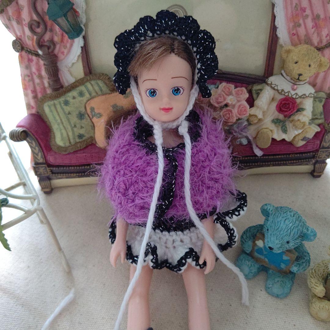 プチブライス リカちゃんお洋服 手編み 自由アレンジキッド