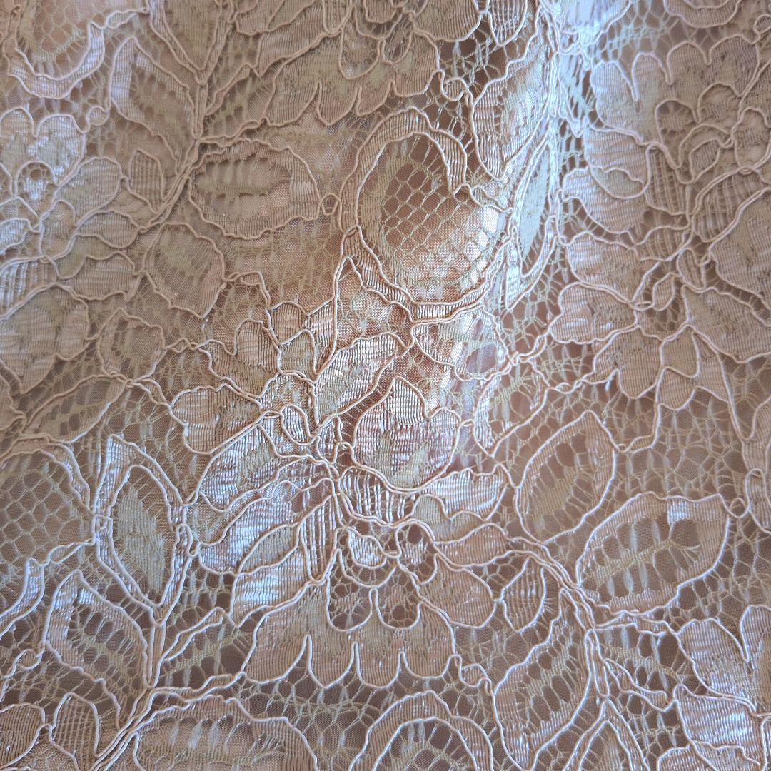 日本製★AUSTIN REED　花柄レース　ノーカラーコート　スプリング　38