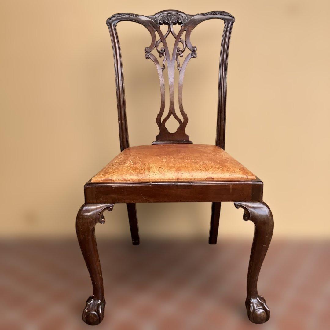 イギリス・ボールアンドクロー・アンティーク・チェア