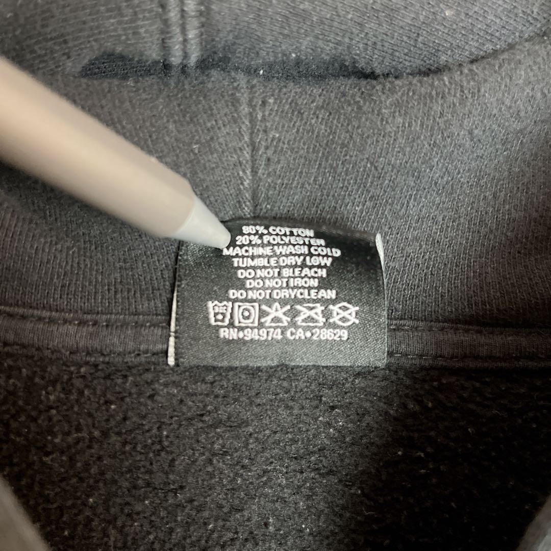 【即完モデル‼︎】STUSSY☆黒白 フルジップ パーカー D233