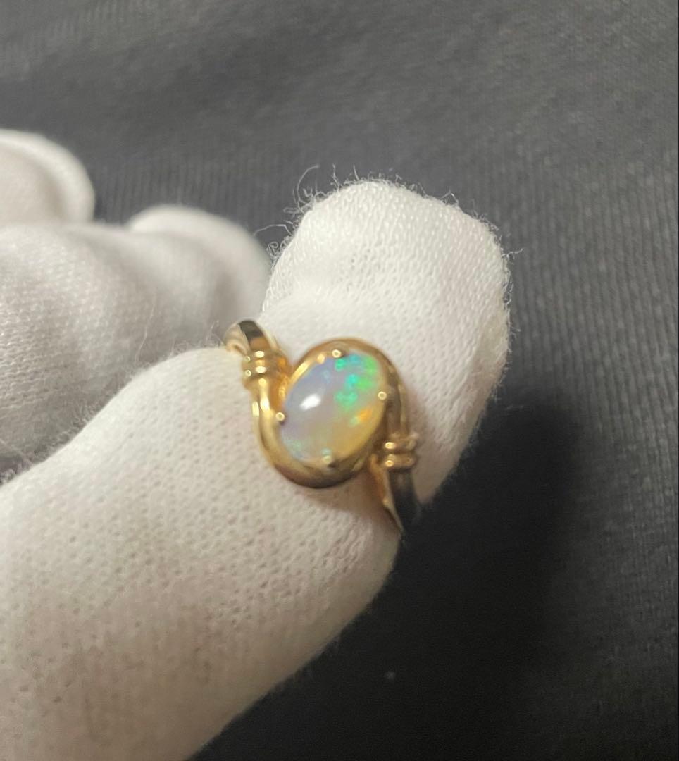 オパール リング　K14 11号　送料無料！