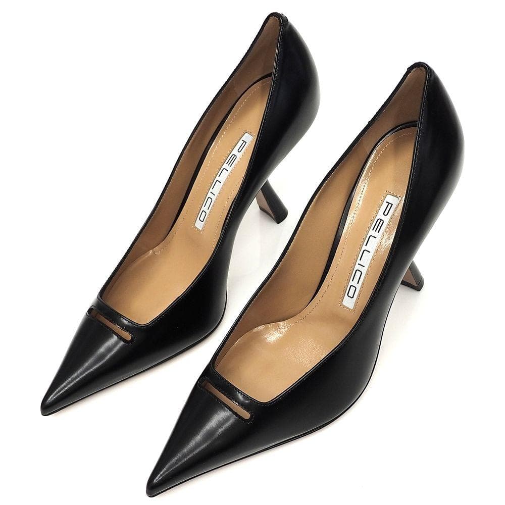 新品 PELILCO CUORE 90 SC レザーパンプス 38.5