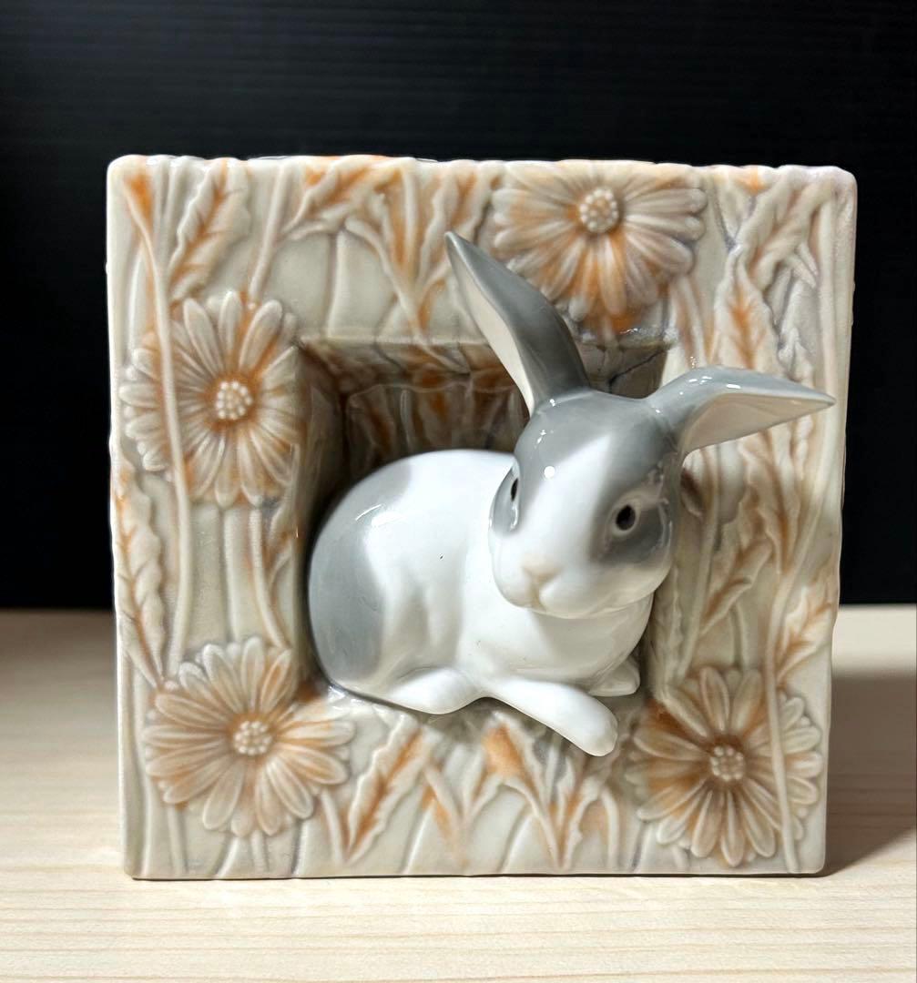 ※絶版　LLADRO リヤドロ ナチュラルフレーム うさぎ 8072