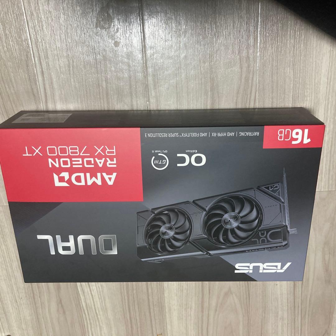 グラフィックボード・グラボ・ビデオカード asus dual rx7800xt-O16G