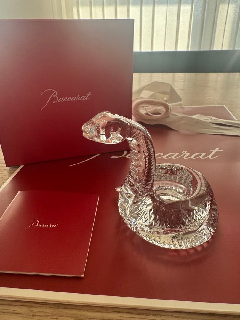 新品　Baccarat 2025干支クリスタルガラス ヘビ
