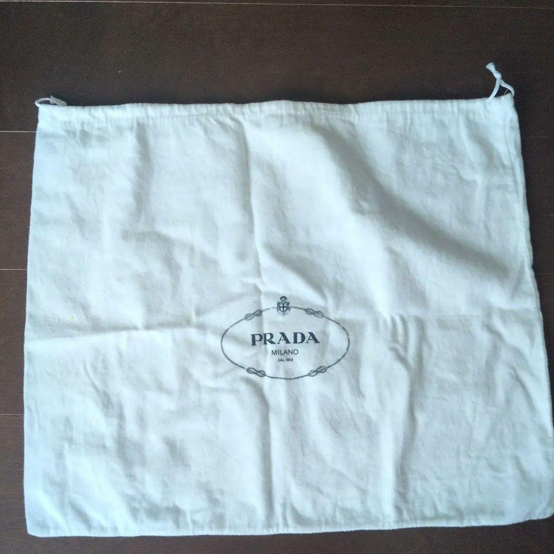 プラダ　リボン付き黒トートバッグ マザーズバッグ