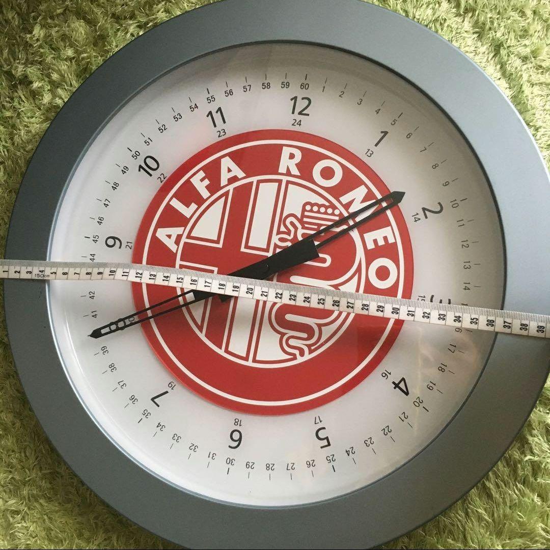 アルファロメオ　大きな掛け時計　直径約39センチ　中古