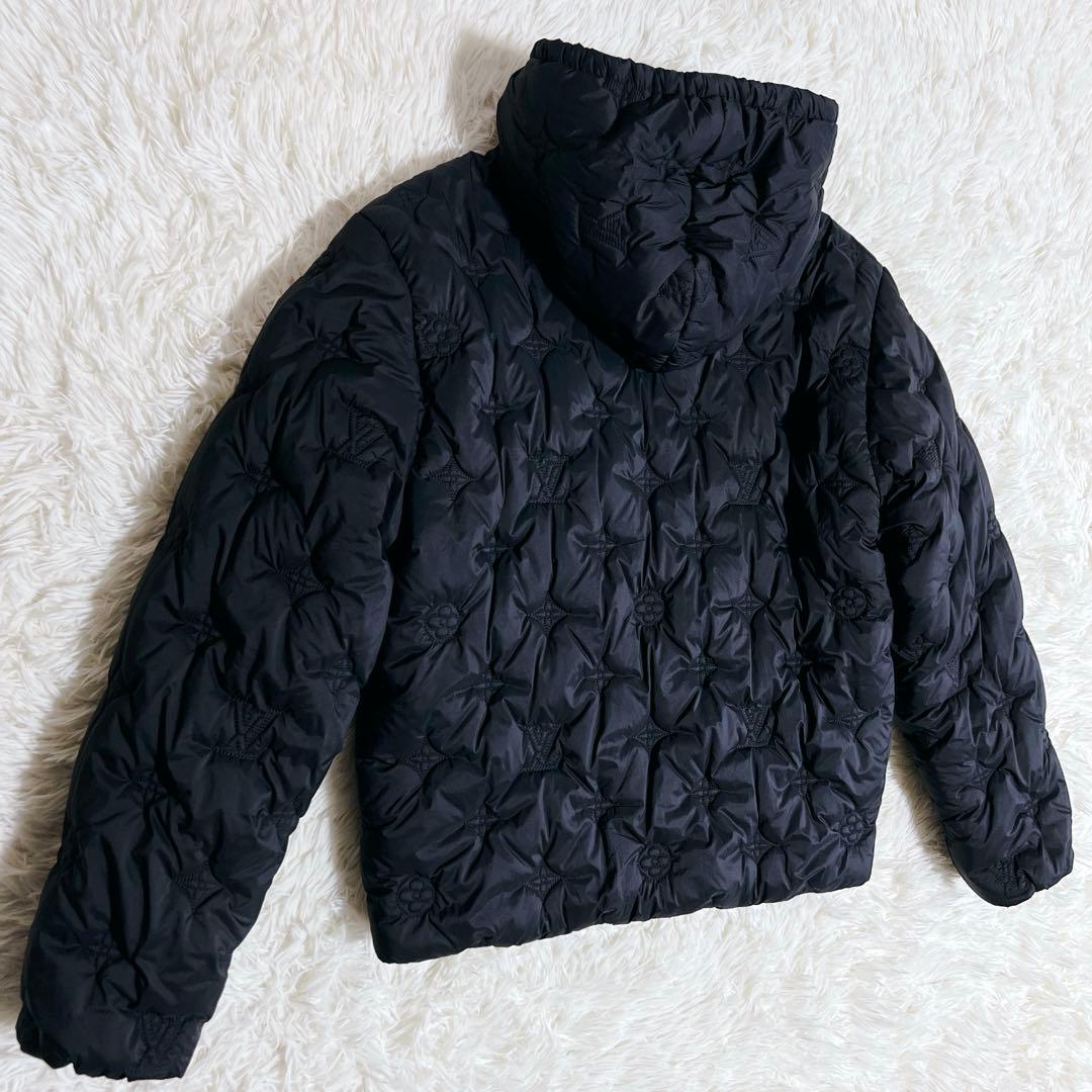 Louis Vuitton モノグラム　キルテッド　フーデッド　ブルゾン　黒