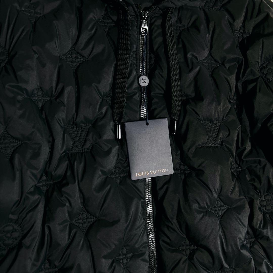 Louis Vuitton モノグラム　キルテッド　フーデッド　ブルゾン　黒