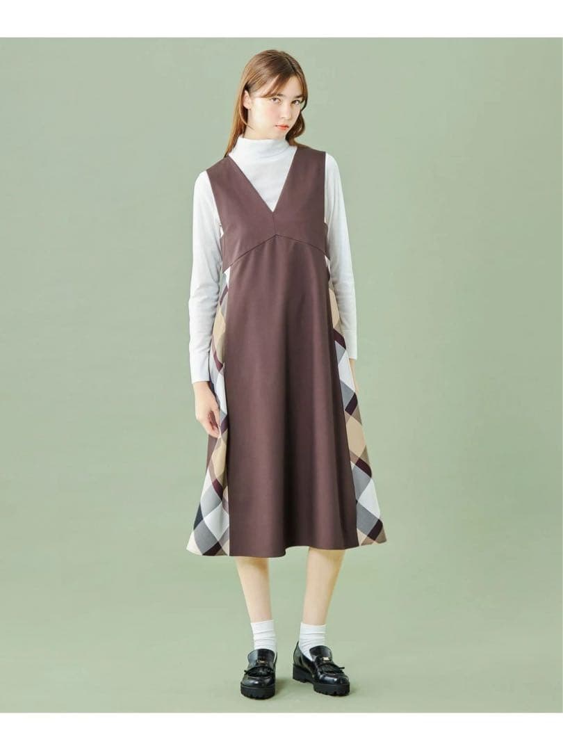 プ*♡様 ブルーレーベルクレストブリッジ ジャンパースカート　ワンピースジャンパ