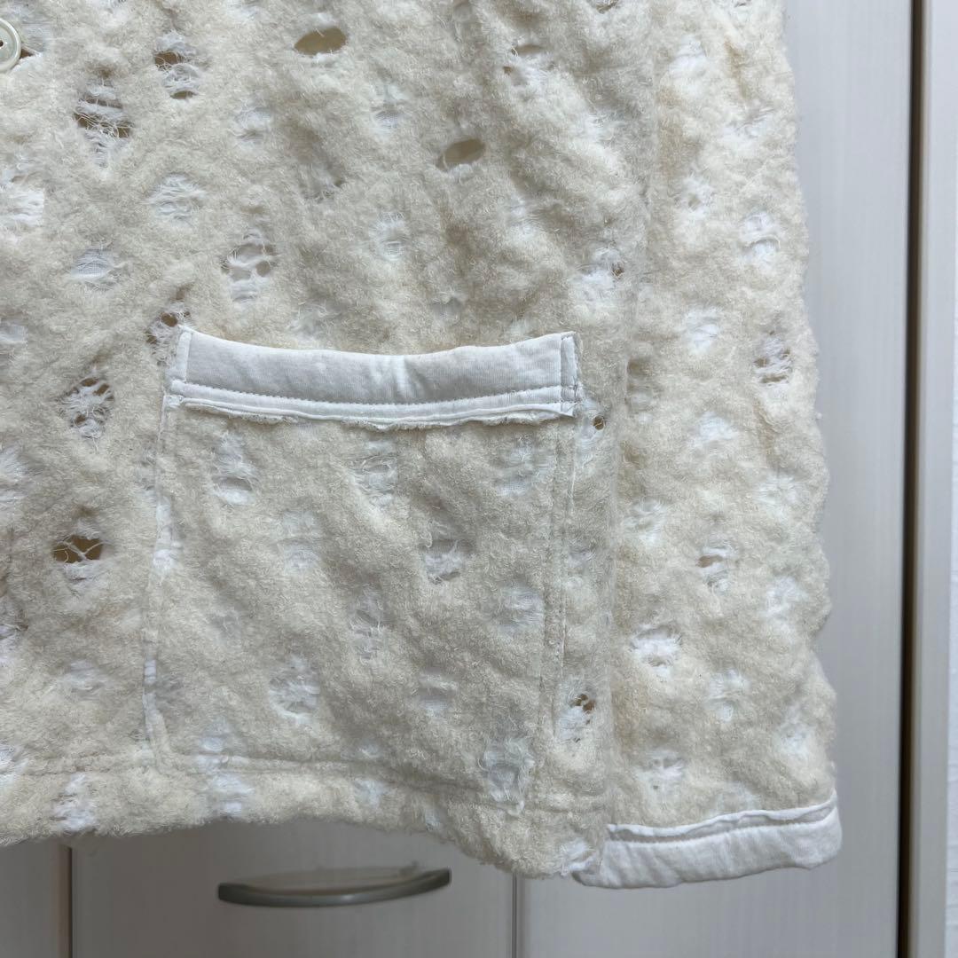 Yohji Yamamoto pour homme クラッシュパイルカーディガン