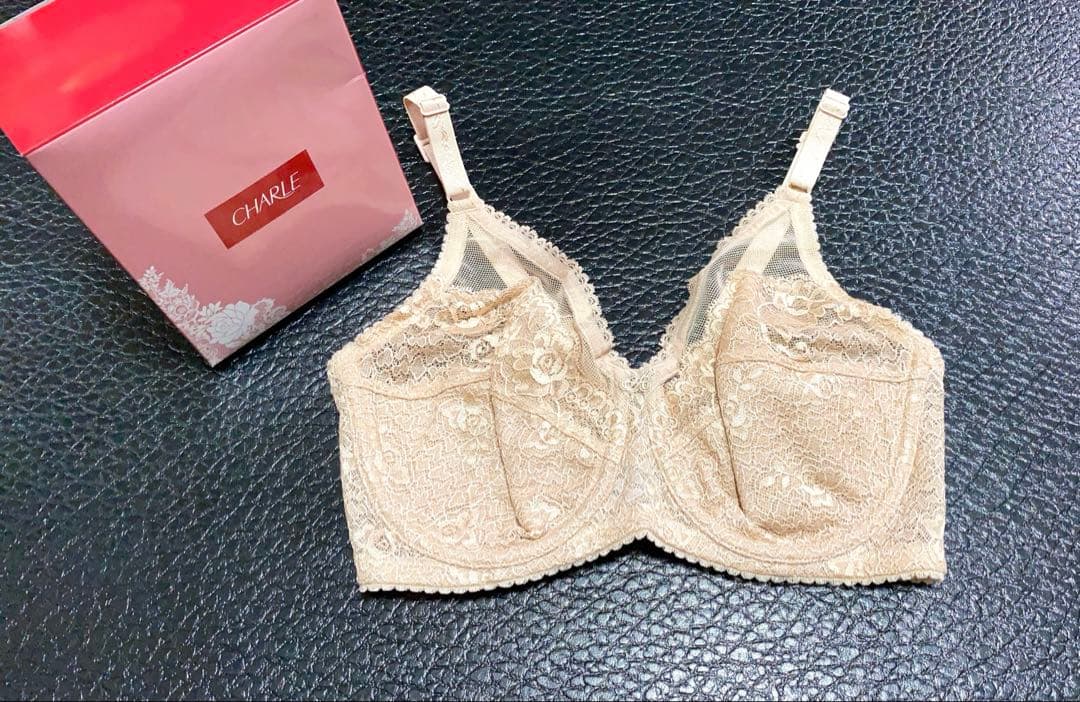 シャルレ 柔らかワイヤーブラジャー C75 3枚 ナチュラルブラウン FA131