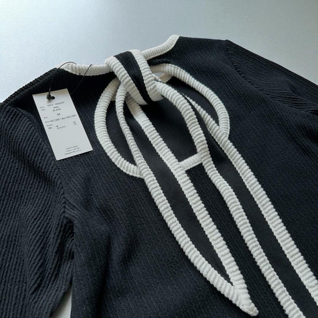 タグ付未使用✨2025ss 新作　yori バックレリボンリラックスワンピース