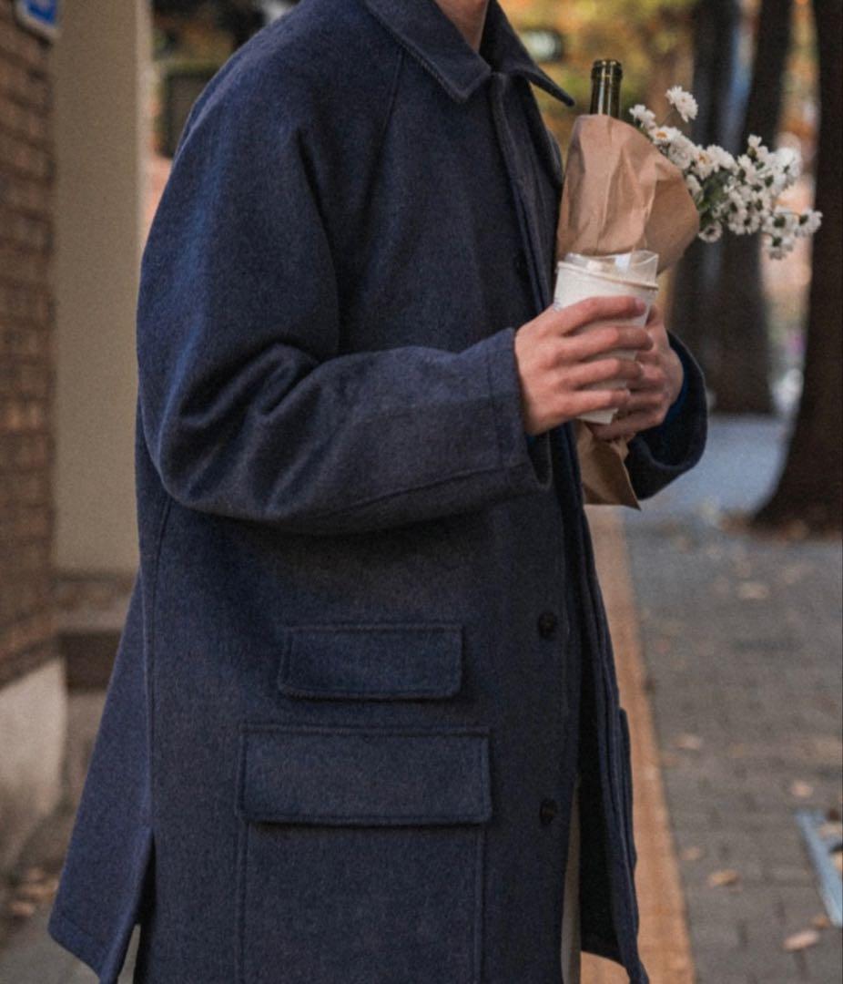 havehad City Wool Half Coat ハーフコート チャコール