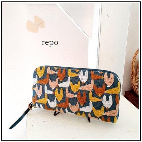 【new❤︎一般販売】⚮̈ ミナペルホネン∞repo◆布製長財布