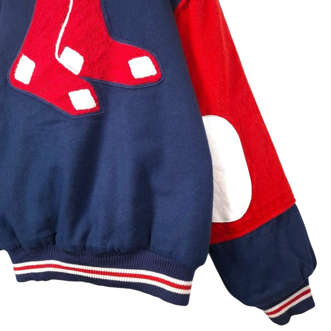 90s STARTER スターター MLB RED SOX ウールスタジャン L