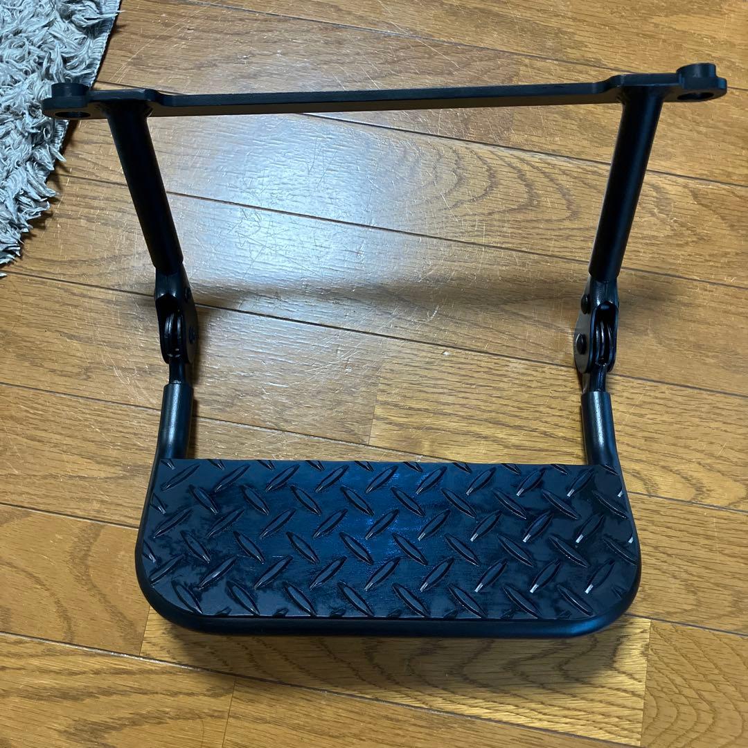 ハイエース 折りたたみ式フットレスト ブラック助手席用