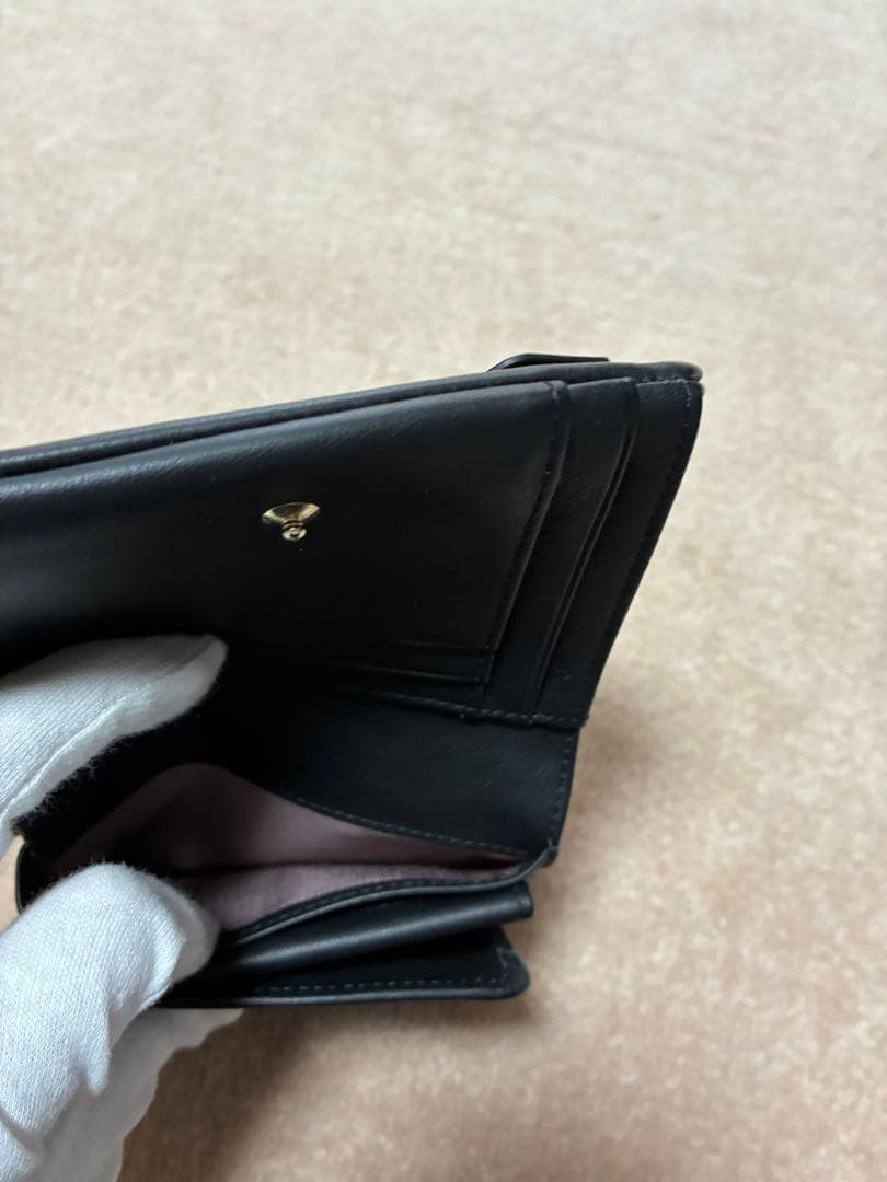 LANVIN ブラック 二つ折り財布