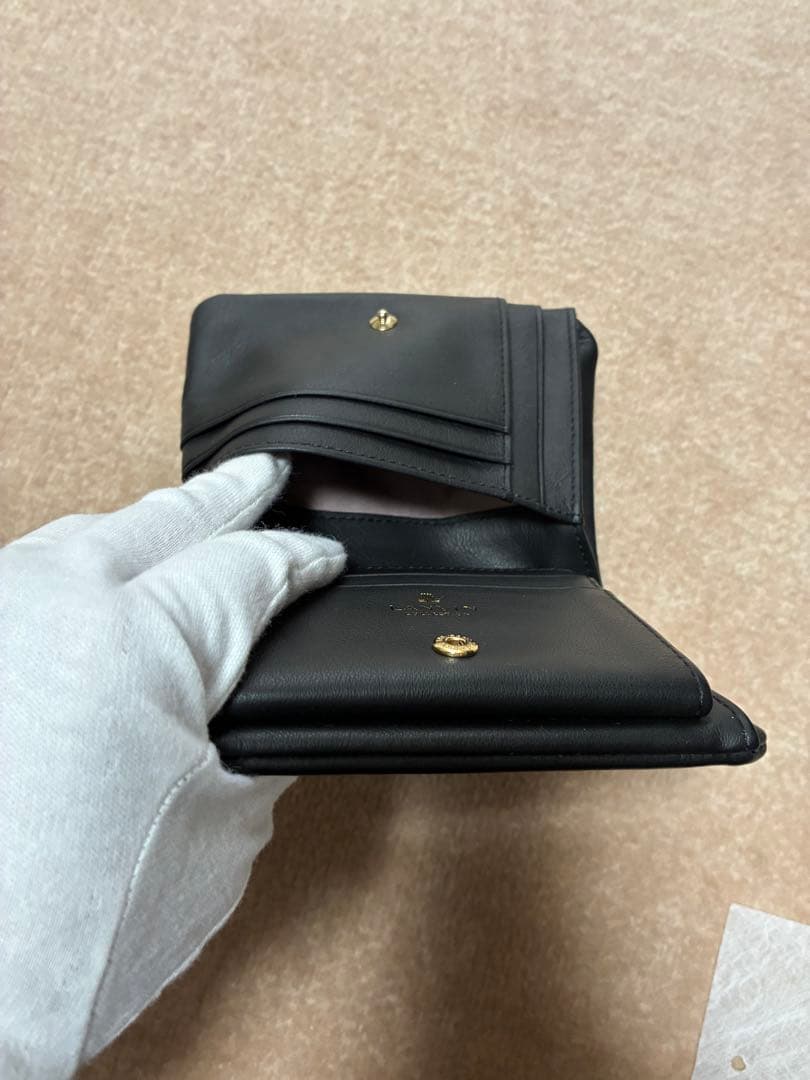 LANVIN ブラック 二つ折り財布