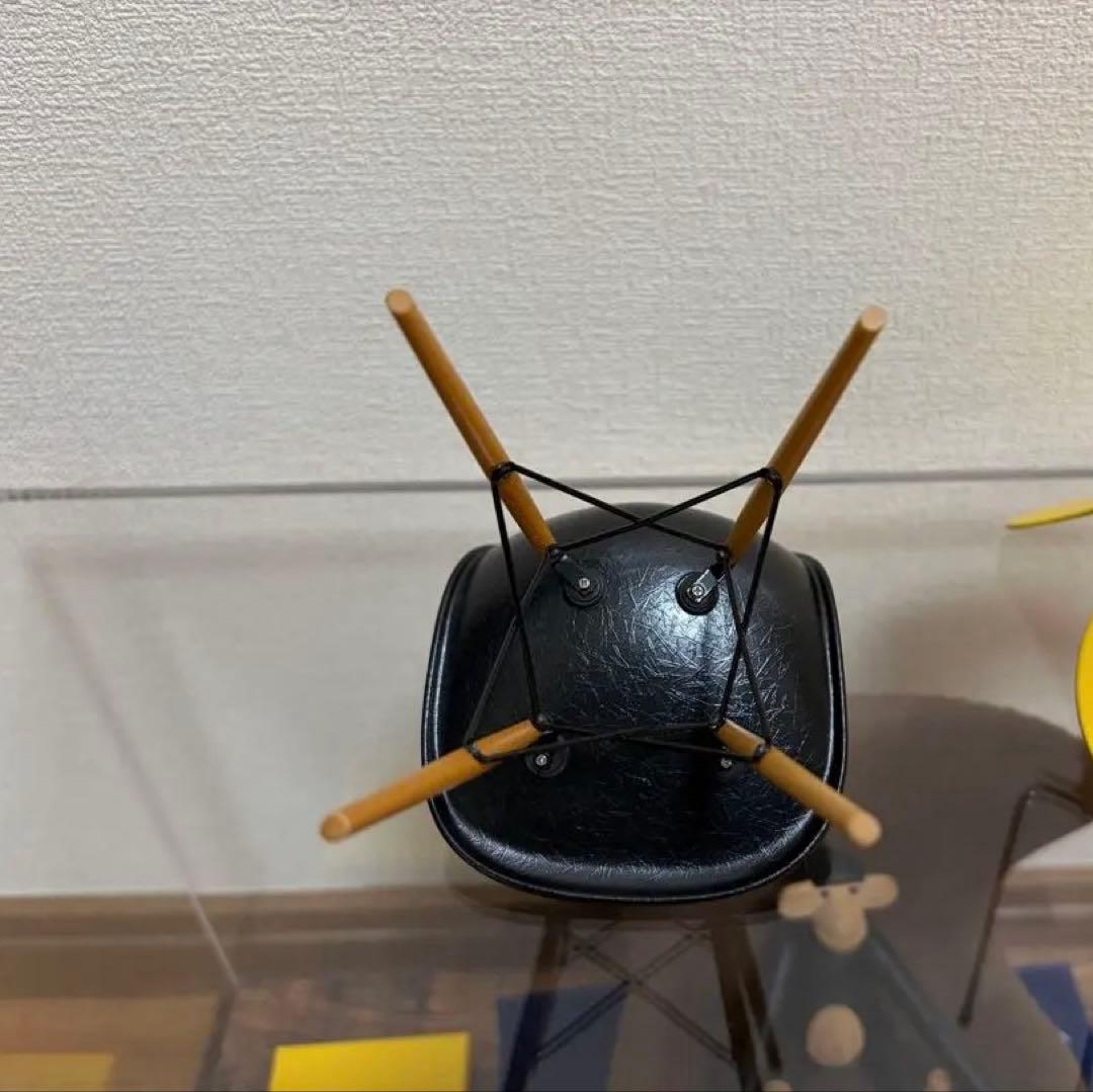 Vitra ミニチュアコレクション DSW 黒 1/6 木箱付 イームズ