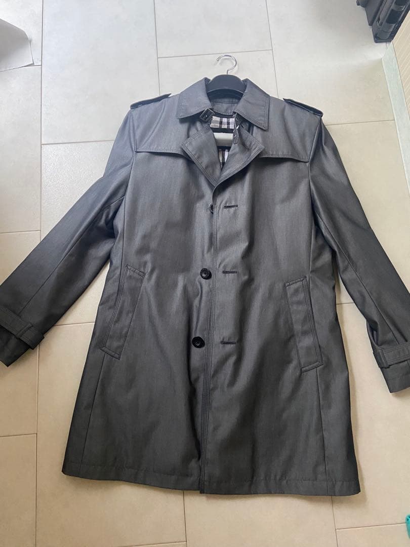 BURBERRY BLACK LABEL トレンチコート Lサイズ グレー