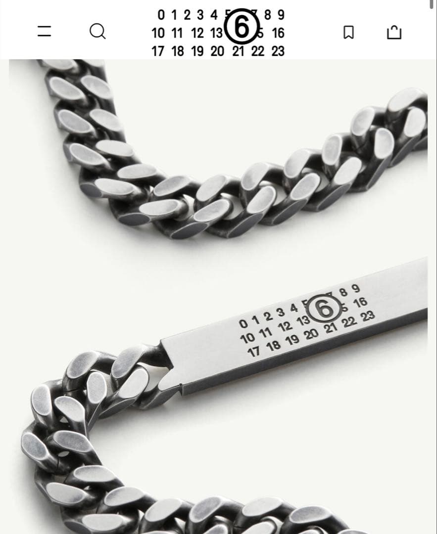 MM6チェーンネックレス シルバー