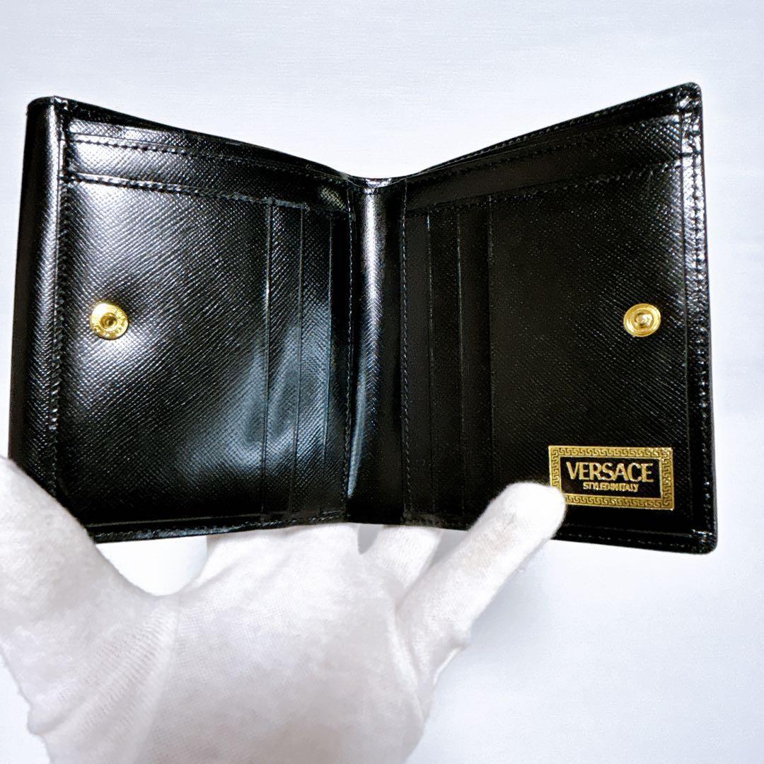 超レア✨新品未使用✨ジャンニヴェルサーチ 二つ折り財布 サンバースト ブラック