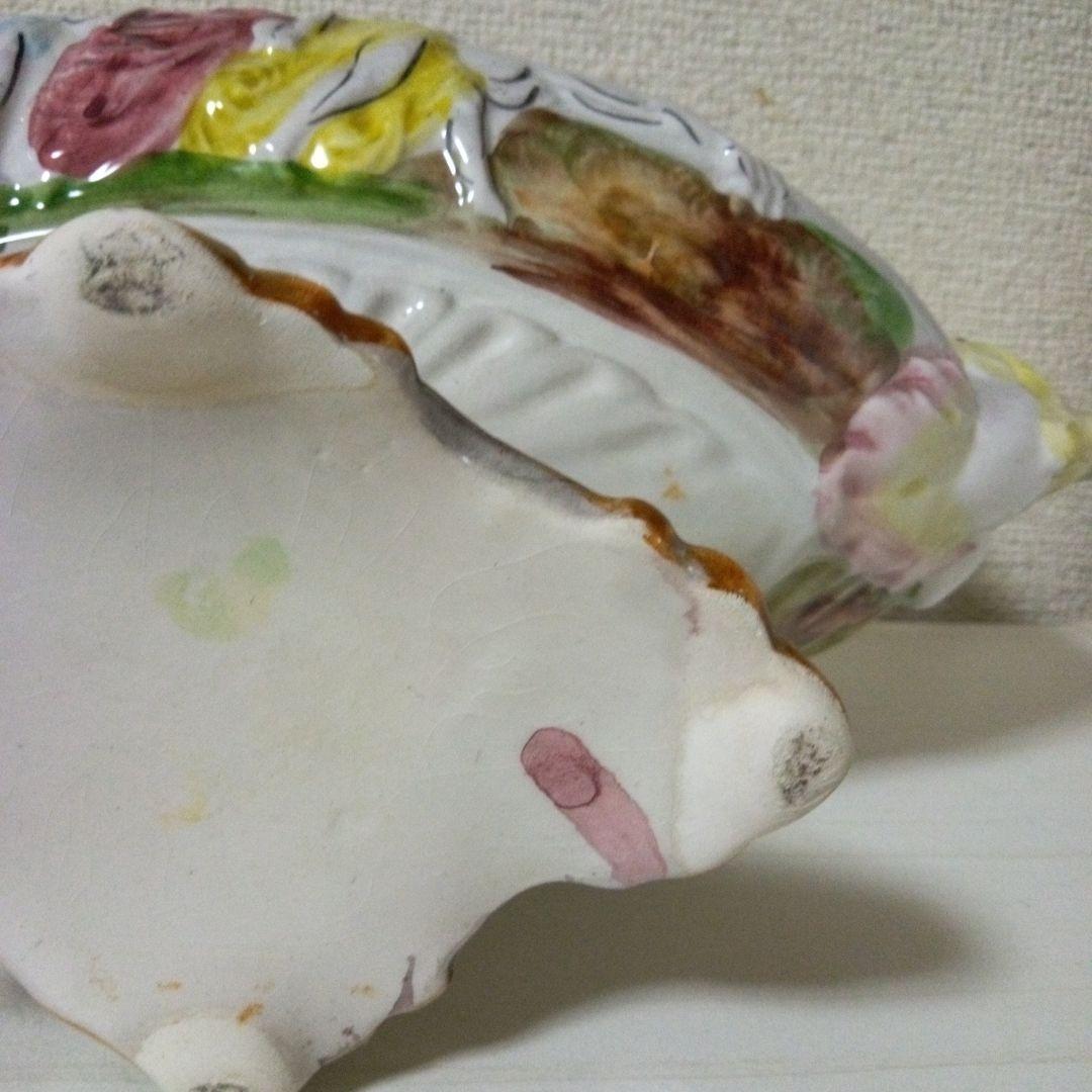 CAPODIMONTEカポディモンテ　イタリア陶器　ヴィンテージ　花瓶