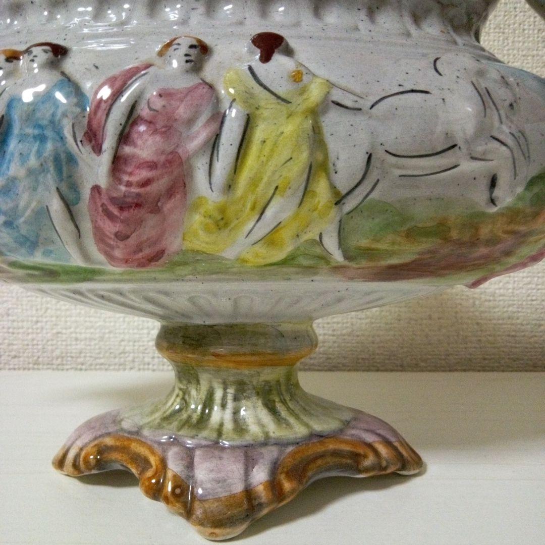 CAPODIMONTEカポディモンテ　イタリア陶器　ヴィンテージ　花瓶