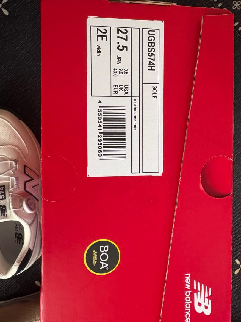 New Balance 574 ゴルフシューズ ホワイト/ブラック