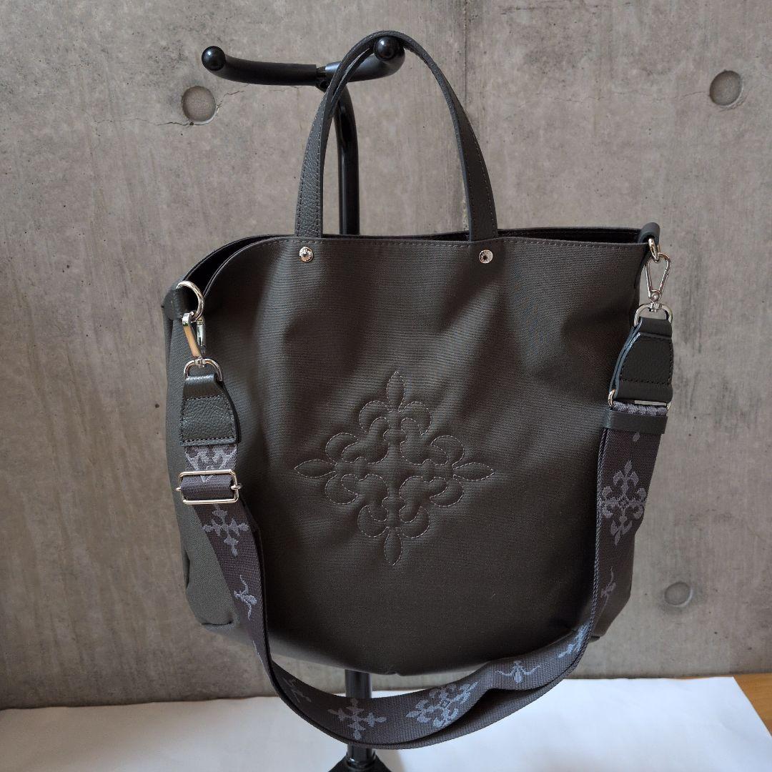 russet　ラシット　ナイロン2wayショルダー　トートバック　グレー