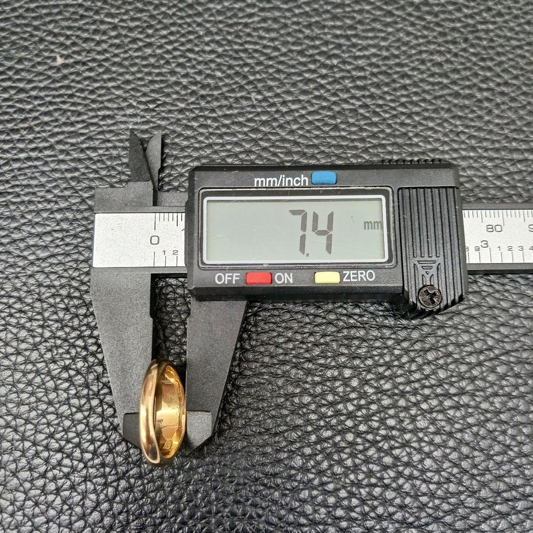 (★B021003) K18 YG リング 指輪 約15-16号 メンズ