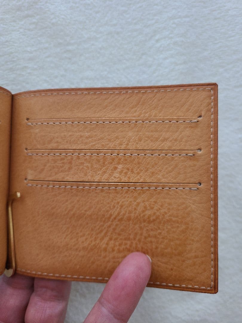 中古美品 GANZOシンブライドル マネークリップ ブラック