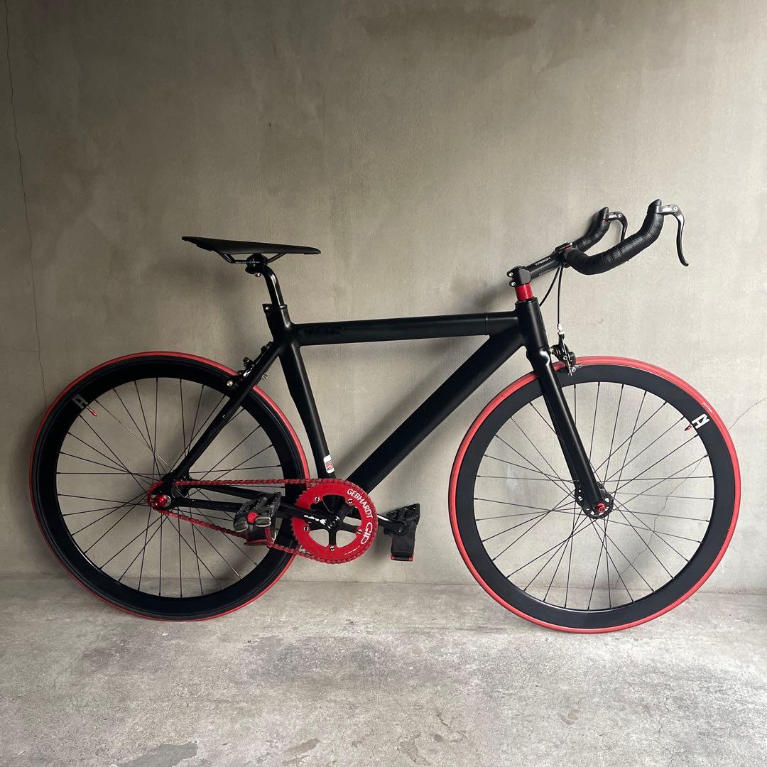 関東圏限定販売　美品　LEADER 725 ピストバイク ブラック/レッド