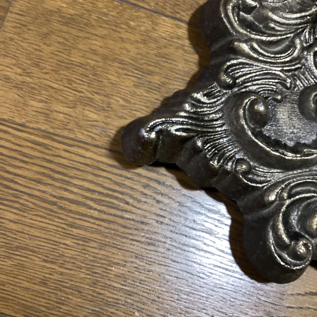 ロココ調　鏡　ミラー　アンティーク加工　壁掛けミラー　玄関鏡