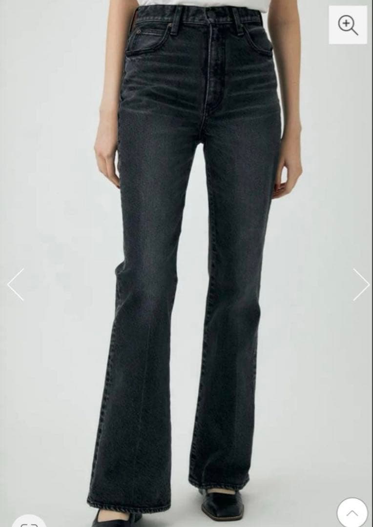 美品❗️MOUSSY MVS BLACK FLARE 27インチ ブラックデニム
