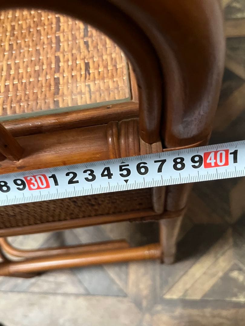 籐 ラタン ドレッサー 昭和レトロ インテリア アンティーク 当時物