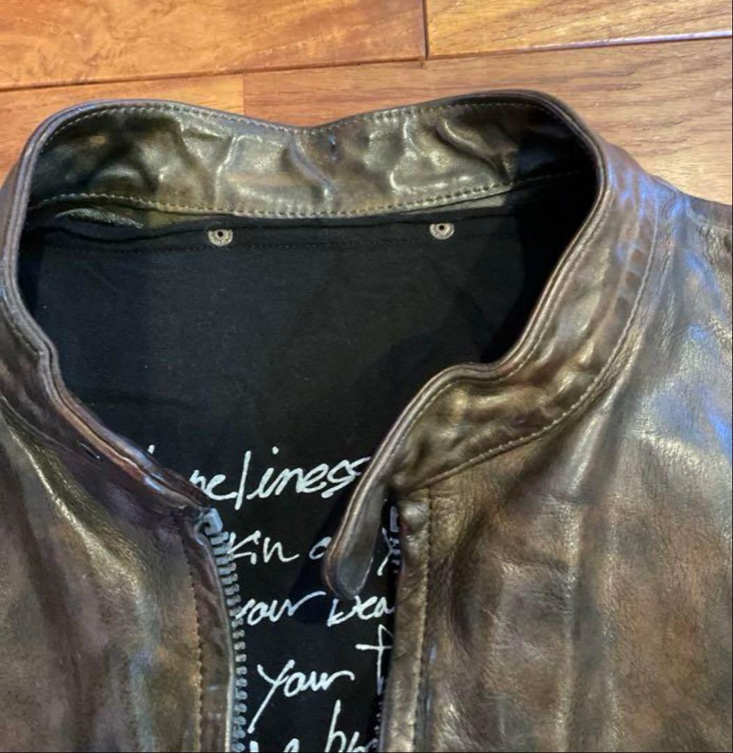 BACKLUSH イタリアンダブルショルダー シングルライダースM